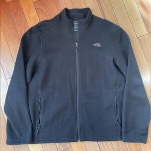 The North Face Men’s Black XXL Full Zip Fleece Lined Ribbed Jacket